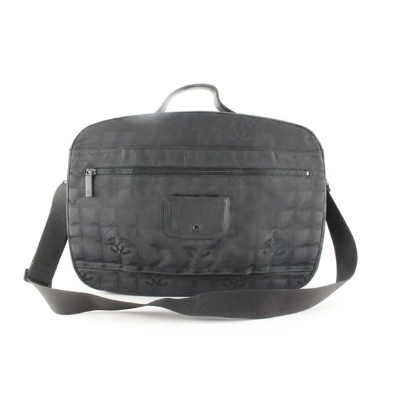 Chanel Black New Line Suitcase Messenger Carry-On 8CAS0419 - Picture 3 of 12